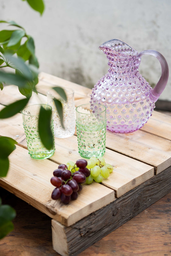 Light Green Hobnail Tumblers