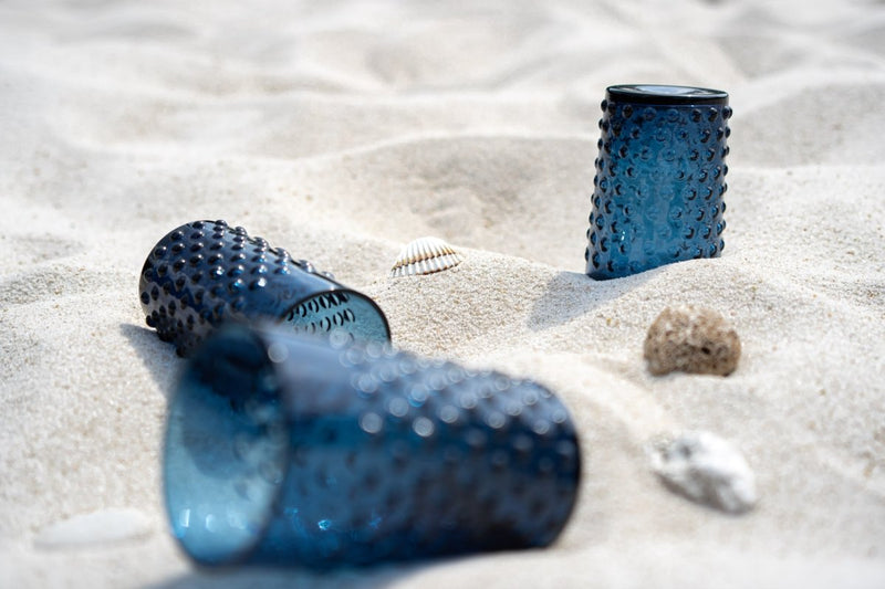 Royal Blue Hobnail Tumblers - KLIMCHI