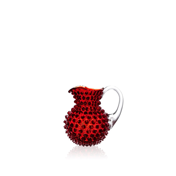 Underlay Garnet Hobnail Creamer Jug - KLIMCHI