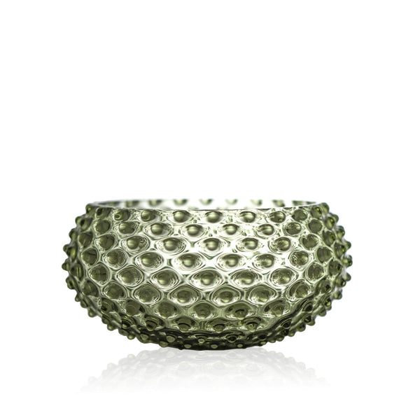 Olive Green Hobnail Bowl - KLIMCHI