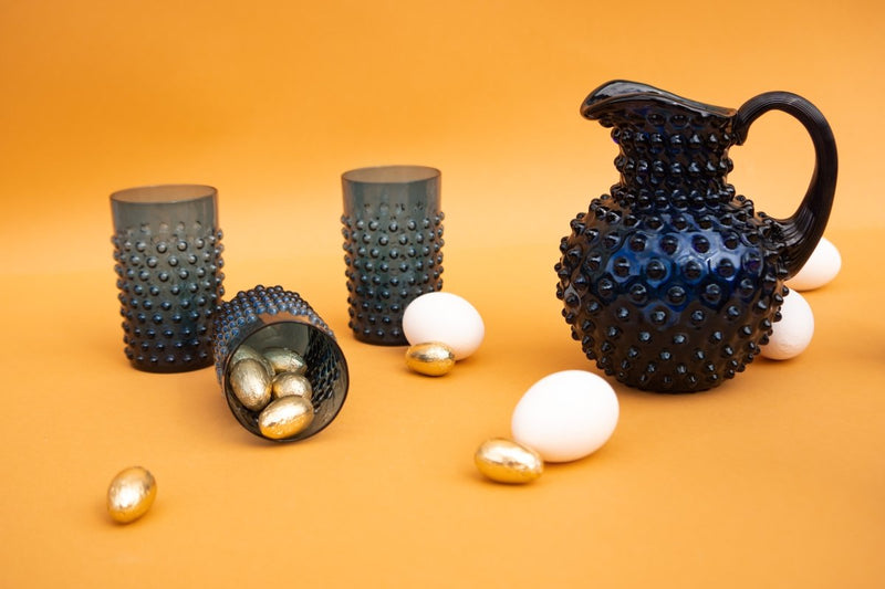 Royal Blue Hobnail Tumblers - KLIMCHI