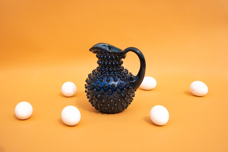 Royal Blue Hobnail Jug Small - KLIMCHI