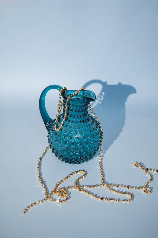 Aquamarine Hobnail Jug - KLIMCHI