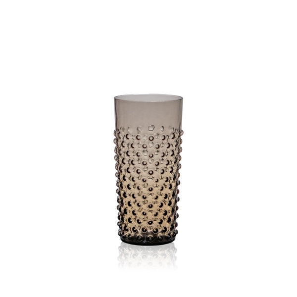 Black Smoke Hobnail Tumblers Tall - KLIMCHI