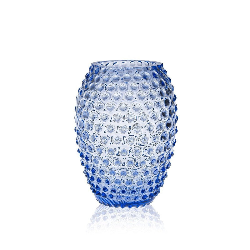 Light Blue Egg Hobnail Vase - KLIMCHI