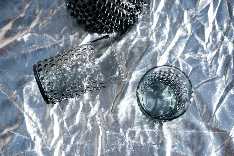 Grey Smoke Hobnail Tumblers - KLIMCHI