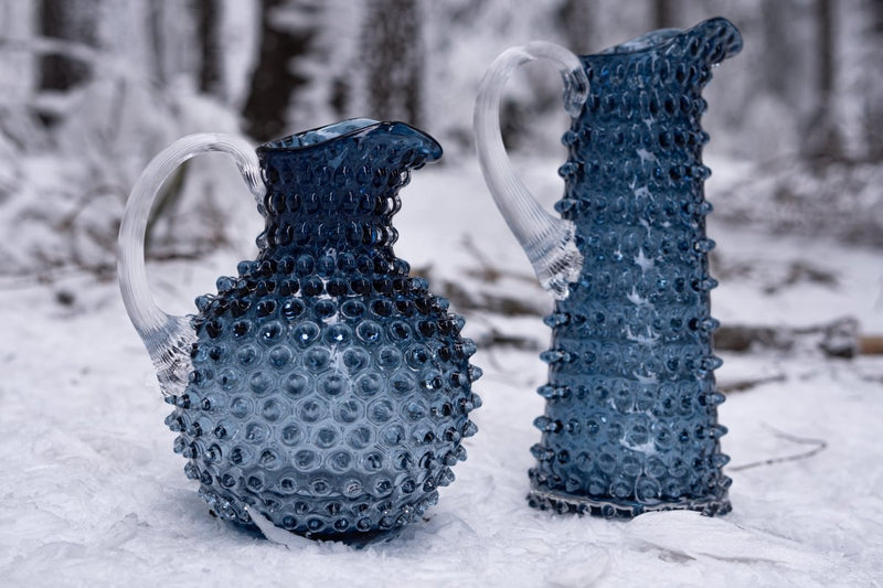 Underlay Blue Smoke Hobnail Jug Tall - KLIMCHI