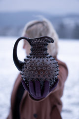 Black Smoke Hobnail Jug - KLIMCHI