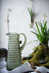 Olive Green Hobnail Jug Tall - KLIMCHI