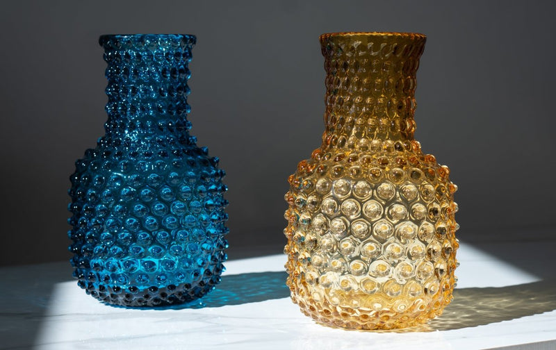 Underlay Amber Hobnail Carafe - KLIMCHI