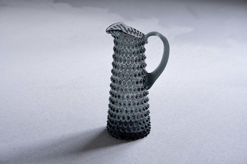 Grey Smoke Hobnail Jug Tall - KLIMCHI