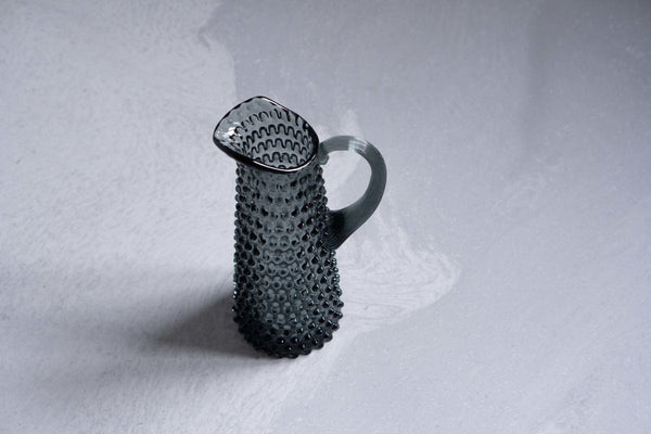 Grey Smoke Hobnail Jug Tall - KLIMCHI