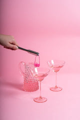 SHADOWS Cocktail Glass in Suede Pink (Set of 2) - KLIMCHI