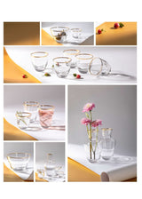 SHADOWS <br> GOLDEN LUX <br> Drinking Glass <br> (Set of 2) - KLIMCHI