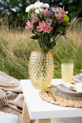 Underlay Amber Egg Hobnail Vase - KLIMCHI