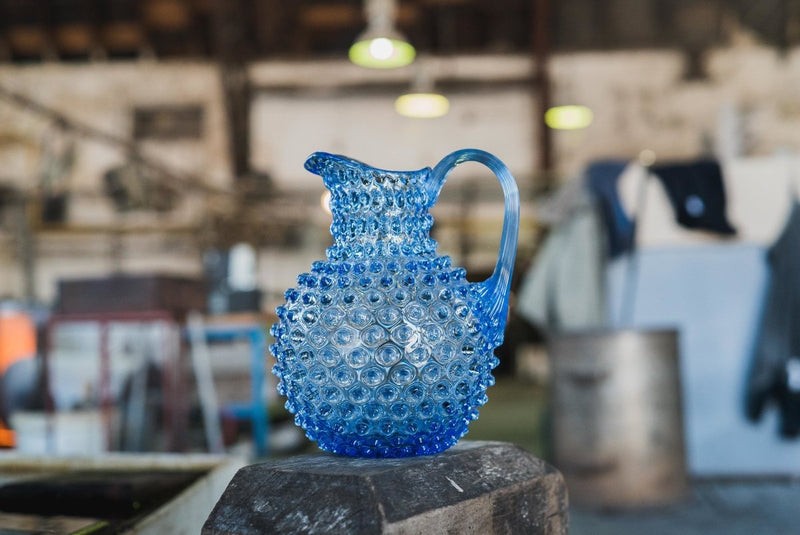 Light Blue Hobnail Jug - KLIMCHI