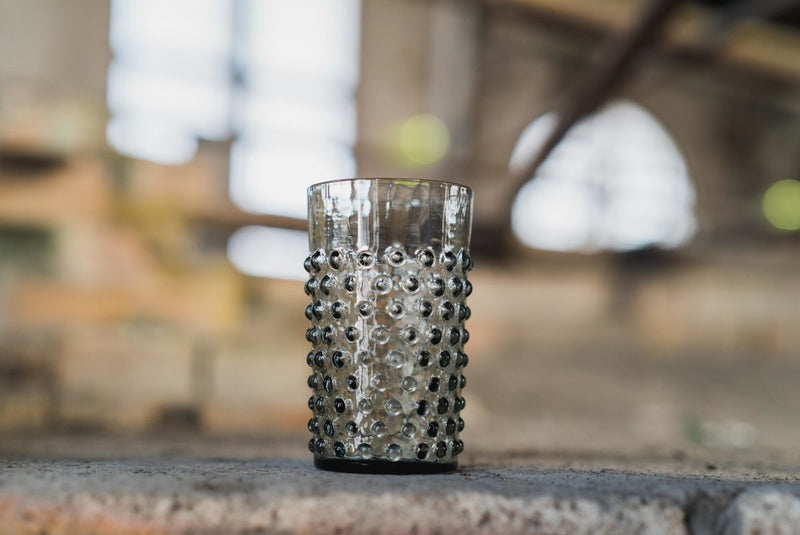 Grey Smoke Hobnail Tumblers - KLIMCHI