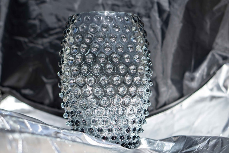 Grey Smoke Egg Hobnail Vase - KLIMCHI