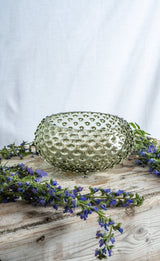 Olive Green Hobnail Bowl - KLIMCHI