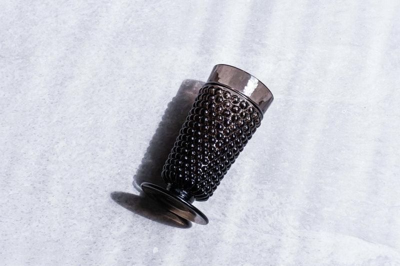 Black Smoke Hobnail Goblet (set of 2 pieces) - KLIMCHI