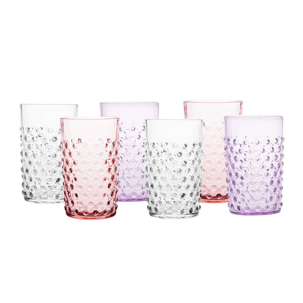 Valentine's Box of Hobnail Tumblers