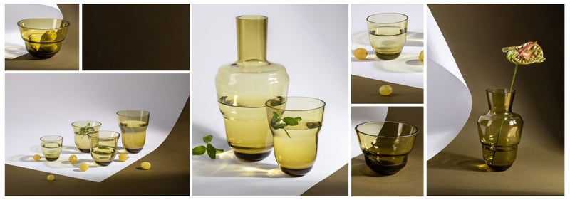 SHADOWS <br> Drinking Glass in Bonsai Green <br> (Set of 2) - KLIMCHI